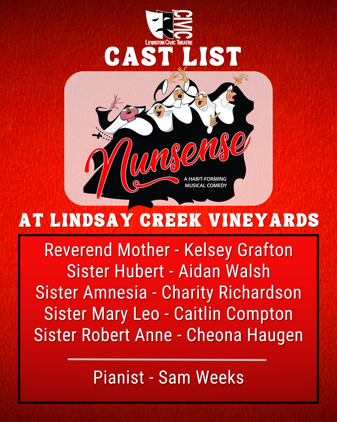 Cast List - Nunsense